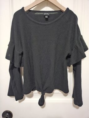 Art Class Girls Ruffle Sweater Top